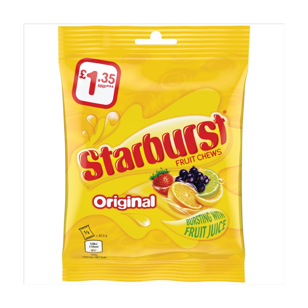 Starburst Fruity Chews Share Bag 127g