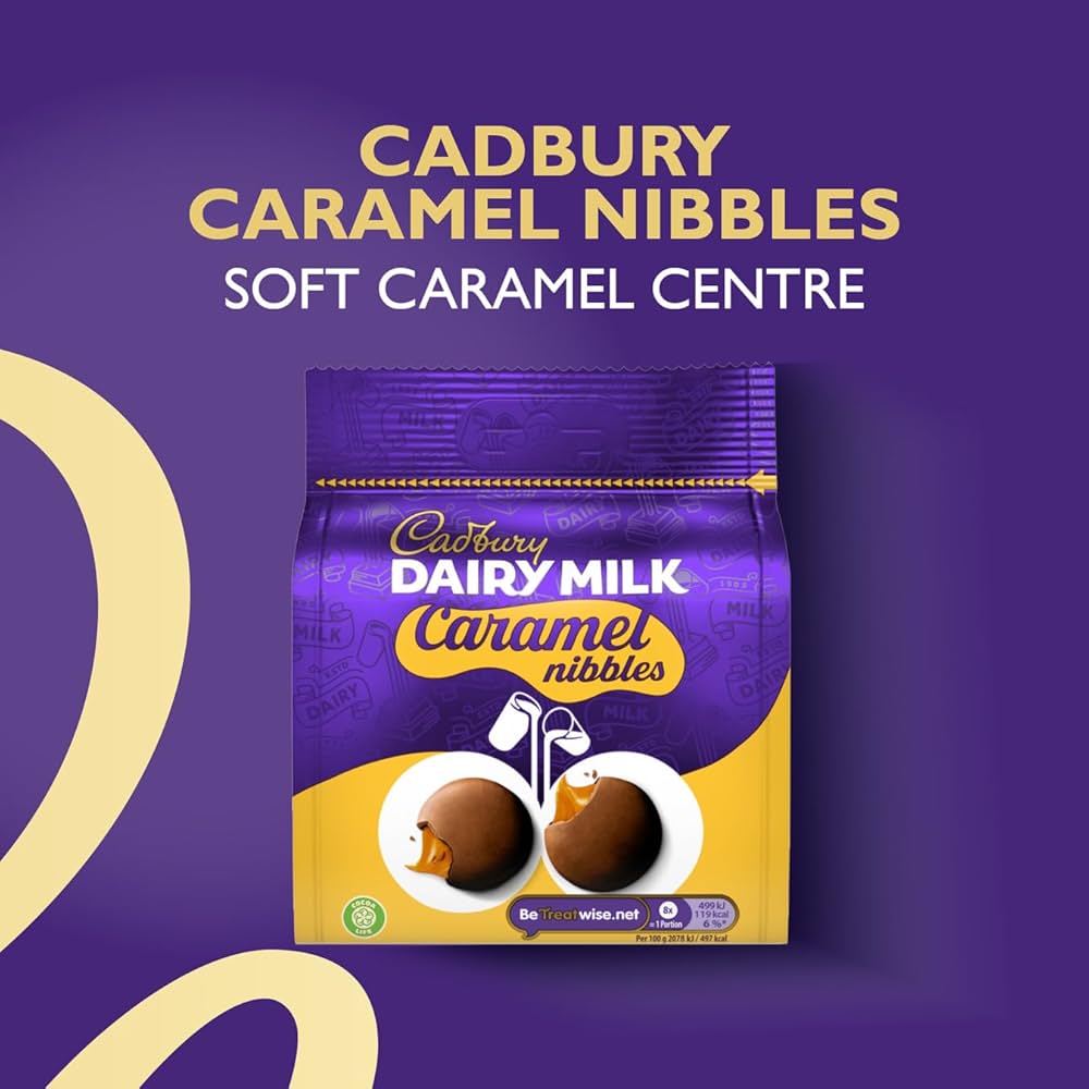 Cadbury Dairy Milk Caramel Nibbles Bag 95g