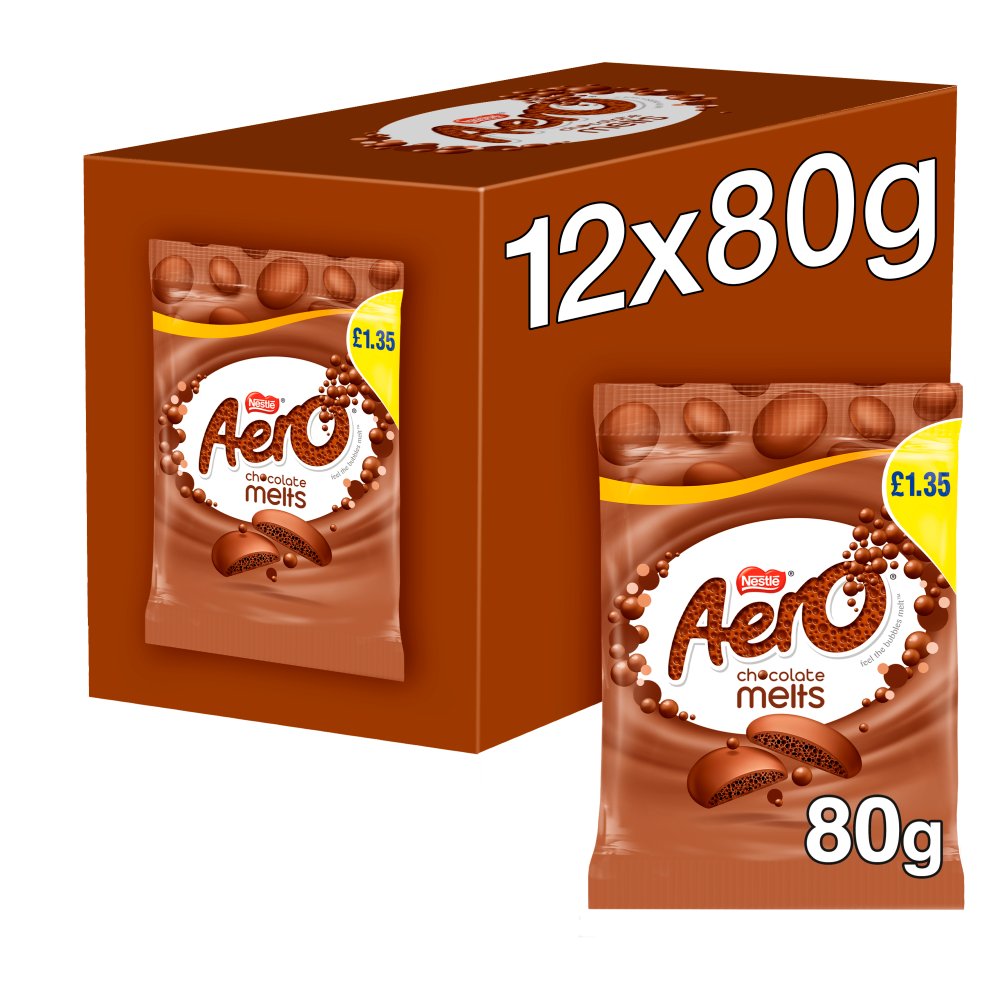 Aero Melts Milk Chocolate Sharing Bag 80g