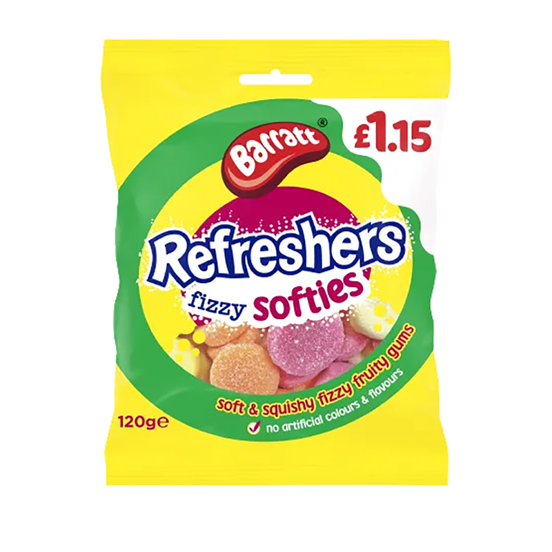 Barratt Refreshers Softies Bag 120G