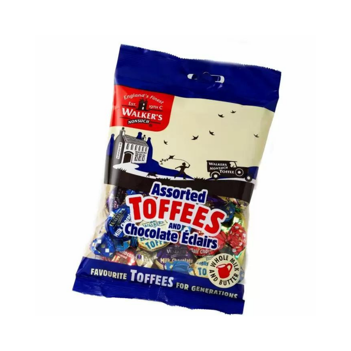 Walker's Nonsuch Assorted Toffees & Eclairs Bag 150g